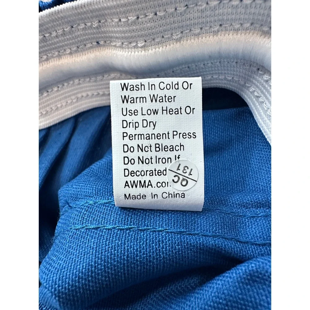 Karate AWMA Kids Blue Elastic Waist Pull On Pants Size‎ 3 Cotton Polyester